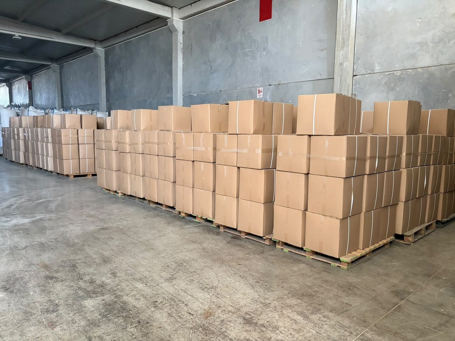 Commercial cartons in the DEFSAN facility